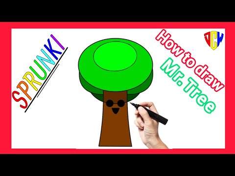 How to draw Mr.Tree from Incredibox Sprunki |Easy step by step tutorial |@digitalcreativeworld123