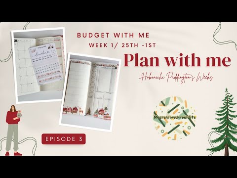 Hobonichi 2025 Plan With Me Paddington weeks- Budget with me/Episode 3