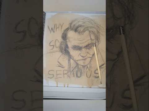 Drawing joker why so serious?#art #drawing #shortvideo #shorts #short #viralvideo #darkknight#joker