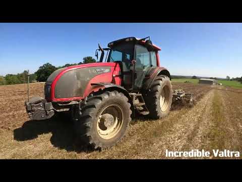 2009 Valtra T151 6.6 Litre 6-Cyl Diesel Tractor (159 HP) with Lemken Samaragd 9 Cultivator #valtra