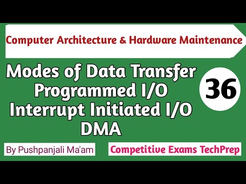 Lec - 4.4 Modes of Data Transfer in CAHM || Computer Architecture & Hardware Maintenance in Hindi