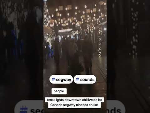 Christmas lights downtown chilliwack bc Canada Friday night #segway #xmaslights #christmaslights