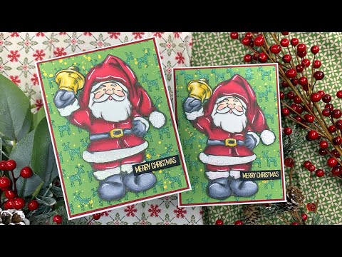 Santa Cards | Picket Fence Studios | AmyR 2023 Holiday Card Series #14