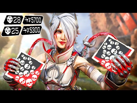 CATALYST 53 KILLS & 11000 DAMAGE IN TWO GAMES (Apex Legends Gameplay)