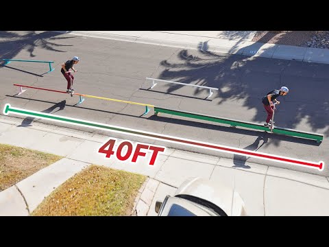 40 Foot Long DIY Skatepark Rail