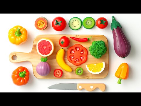 Satisfying Video | Compilation | Cutting Plastic Fruits and Vegetables ASMR | Relaxing Video ASMR