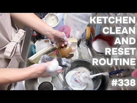 #338 キッチンリセットルーティーン/KITCHEN CLEAN AND RESET ROUTINE.