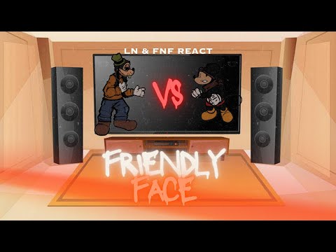 LN & FNF React - FNF Friendly Face - Mickey Mouse - FNF Mod - Gacha Club