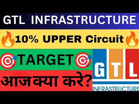 🎯GTL INFRA SHARE TARGET 🎯GTL INFRA 10% upper circuit 🔥 आज क्या करे?