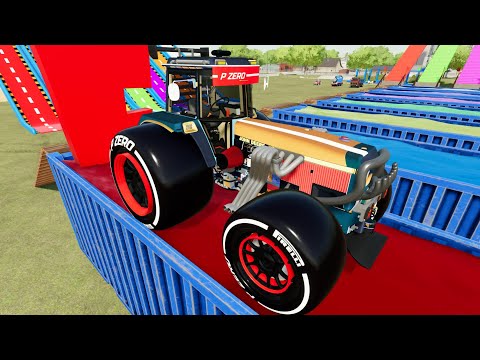 Truly Colorful Tractor, that is Best Teactor Video and New objects in Farming 22 - Bazylland games