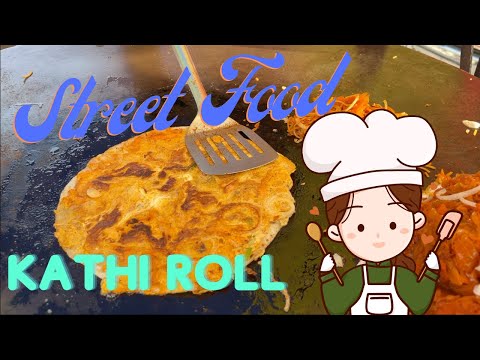 Indian Street Food 🔥 ROTI KATI ROLL with Paneer