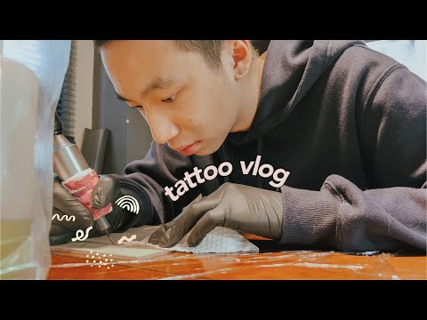 vlog // 紋身學徒的一天 ft. 和雨橋一起紋身