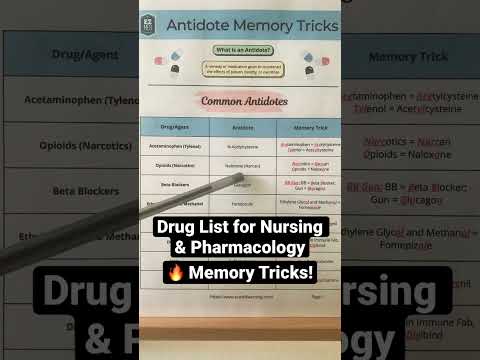 🔥 How to Remember Antidotes in 60 SECONDS! [Pharmacology & Nursing NCLEX Drug List]