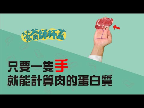 一隻手，就能計算肉的蛋白質，健身必知【一分鐘看營養EP27】by營養師杯蓋