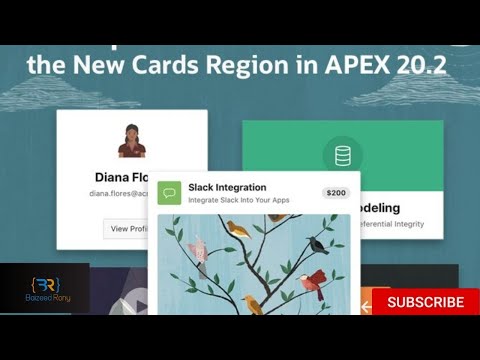 New Cards Region in APEX 20.2