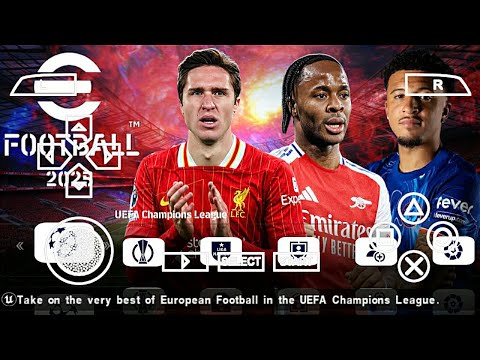 eFootball PES 2025 PPSSPP Camera Ps4 English Version Real Face & Update Last Transfer Best Graphics