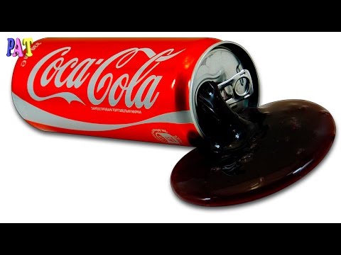 DIY SLIME OF COCA COLA! HOW TO MAKE SLIME COCA COLA WITHOUT GLUE AND NO BORAX