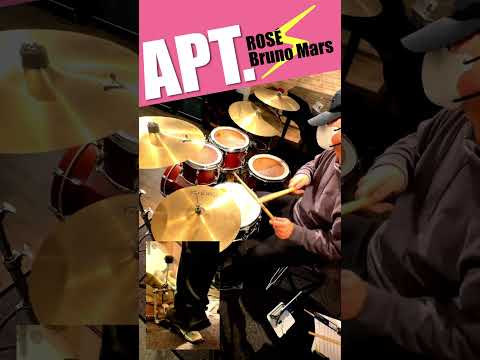 APT.-ROSÉ&Bruno Mars 叩いてみた Drum cover ドラム練習動画#shorts