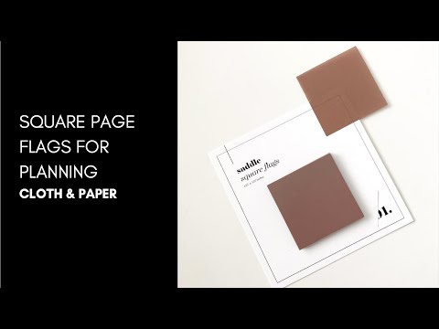 5 Ideas for How to Use Your Square Page Flags | Cloth & Paper