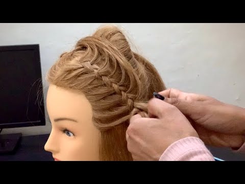 Open hairstyle for wedding | Hairstyle for gown | Hairstyle for Lehnga | Pretty Hairstyle