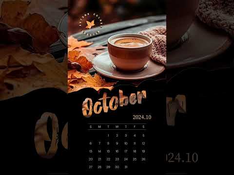 10月カレンダー #freetemplate