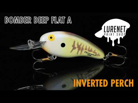 Bomber Deep Flat A Inverted Perch - Lurenet Paint Shop (Custom Painted Lures)