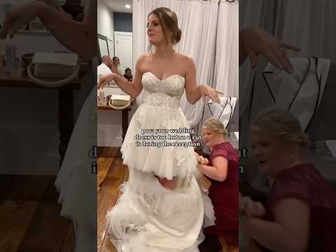 Must See! Bride’s Bold Wedding Dress Transformation