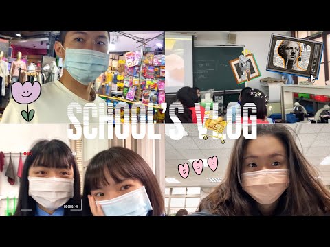 🏫 school’s vlog ｜在振聲高中的校園日常🎨 台版朴敘俊Jason、桃園夜市、三軸穩定器、生物課