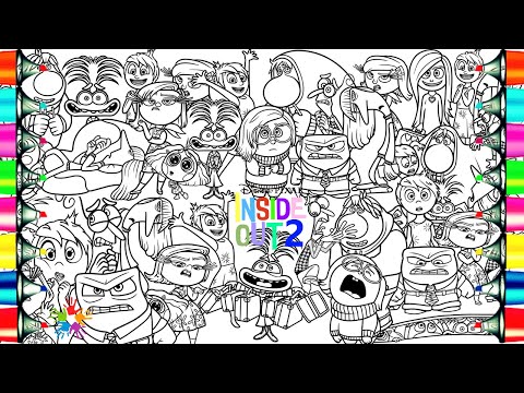 Inside Out 2 Coloring Pages Mix / How To Color All Emotions from Inside Out / NCS Music