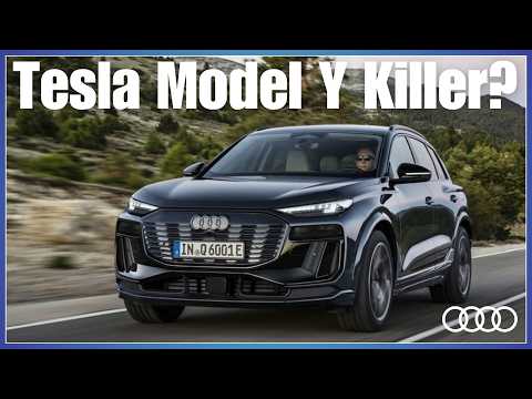 Discover the Audi Q6 e-tron: A True Tesla Model Y Rival!