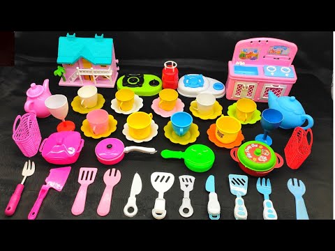 Diy unboxing amazing kitchen set!mini kitchen! @dolliyon @mini clay #vpafamily