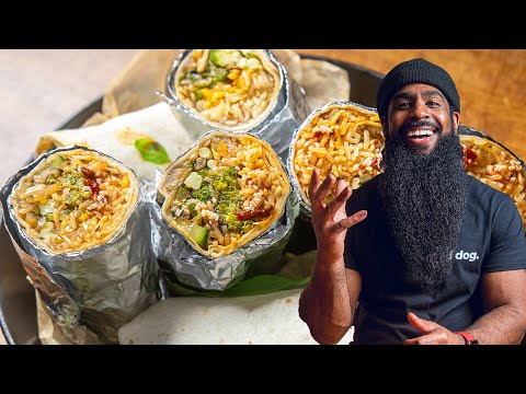 VEGGIE Packed Sweet & Savory 15 Minute Recipe | Chipotle Veggie Burritos