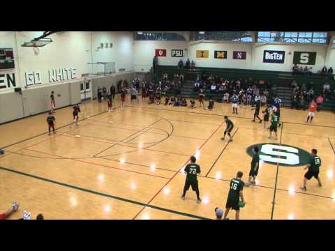 Michigan State vs Saginaw Valley State - Michigan Dodgeball Cup - NCDA 2012