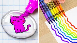 Who Draws Better?🎨 Brilliant Drawing Hacks and Creative Art Tricks by Imagine PlayWorld