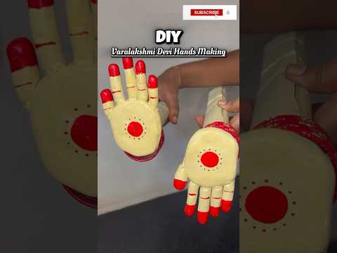 Varalakshmi Devi Hands Making✨#diy #shorts #video #youtube #youtubeshorts  #viralvideo #decoration