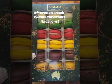 CACAO Christmas flavoured Macarons? #macaron #christmas #food