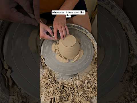 Trimming a bowl #NowWhatPotteryWorks #Pottery #Trimming #Bowl #SoupSeason #Ceramic #PotteryProcess