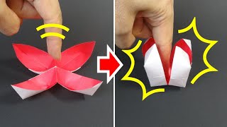 折り紙おもちゃ「恐怖の花」Origami Toy "Scary Flower"