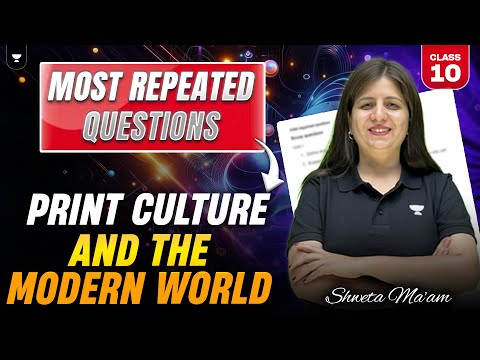 Print Culture and the Modern World - Most Repeated Questions | Class 10 History | Shweta Ma'am