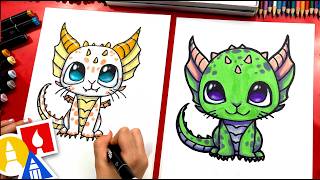 How To Draw A Mythical Kitten Dragon