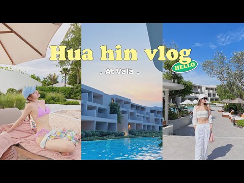 Hua Hin Vlog with MJ at Vala, staycation, vibing 🏝🌅👙🍹