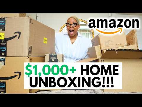 HUGE $1,000 Amazon Home, Organization, and Decor Unboxing of All New Products! August 2024