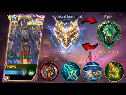 NEW SEASON URANUS META 1 SHOT TANKY TRICK TO RANK UP IN SOLO | NEW INSANE BUILD TO DOMINATE