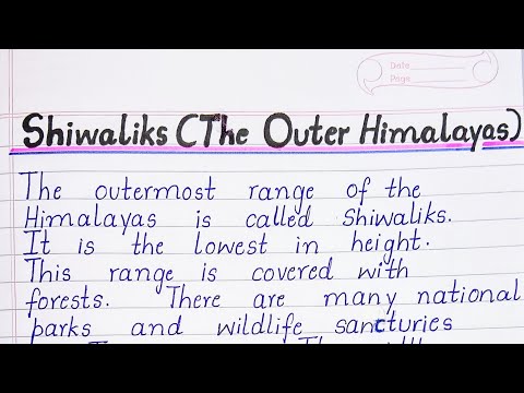 Shiwaliks (The Outer Himalayas)