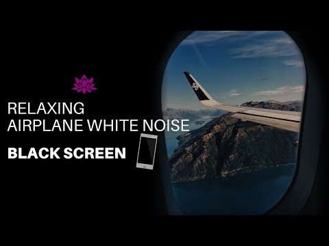 Realxing Airplane White Noise| Relaxing sound for Sleep, Study or Meditation |BLACK SCREEN| 8 Hours