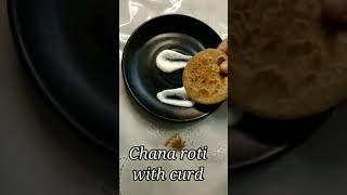 indian dish plating || Chana roti with curd 🤩 || #shorts #platingideas #indianfood