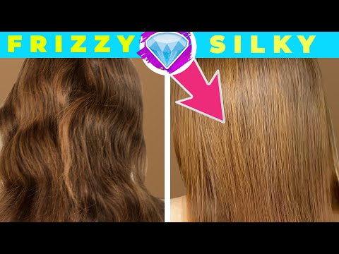 Try On Haul Frizzy to Silky 😱 👸 Royale High Hair Transformation #hair