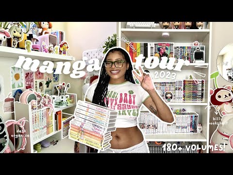 manga collection tour 2023 📚 | 180+ volumes