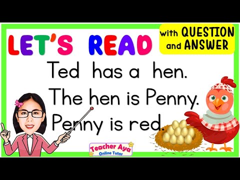 Reading Lesson with Question & Answer | Short Stories | Reading Comprehension | Teacher Aya