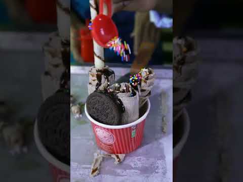 OREO ice cream rolls #shorts #short #viral